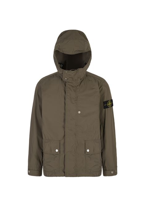 Giacca In Micro Twill Verde Militare STONE ISLAND | K1S154100006-S0026V0054